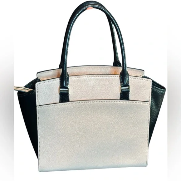 Kate Spade Soft Blush and Black Satchel - Picture 3 of 12